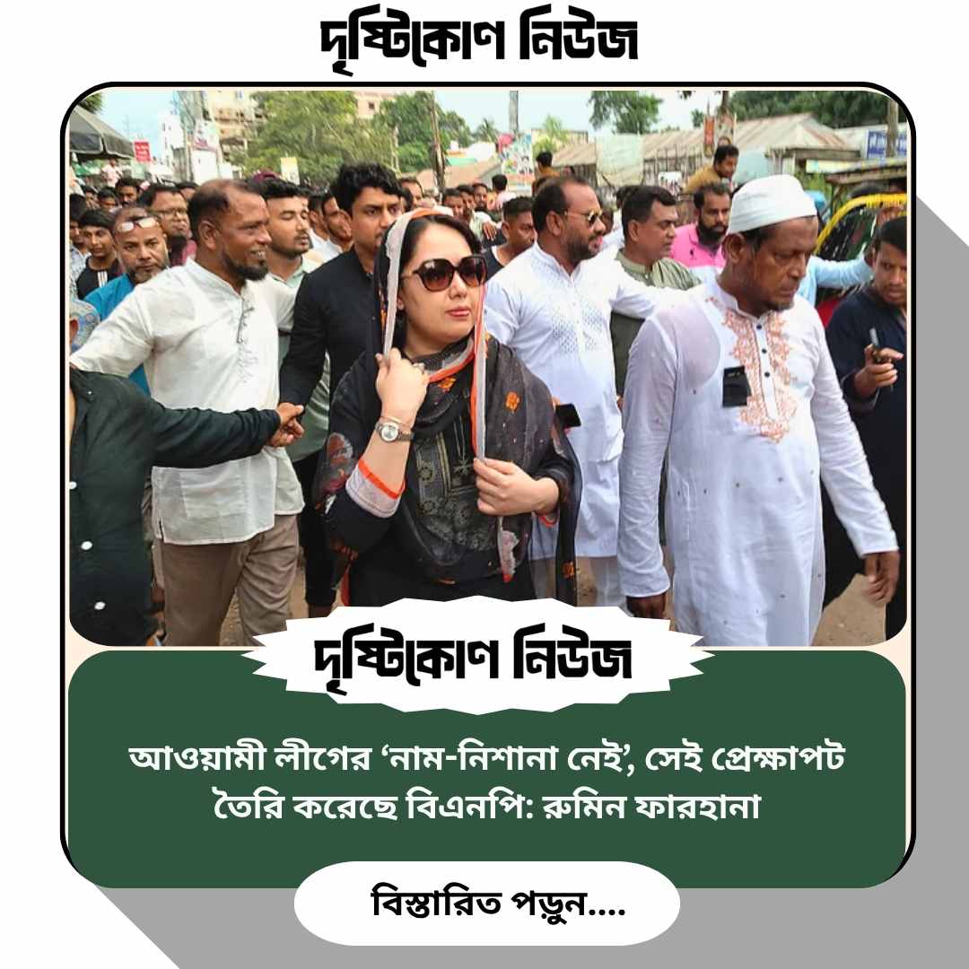 আওয়ামী লীগের ‘নাম-নিশানা নেই’, সেই প্রেক্ষাপট তৈরি করেছে বিএনপি: রুমিন ফারহানা image